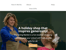 Tablet Screenshot of givingmarket.com